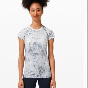 Lululemon swfitly tech 2.0 hip length tshirt Gray Marble short sleeve top